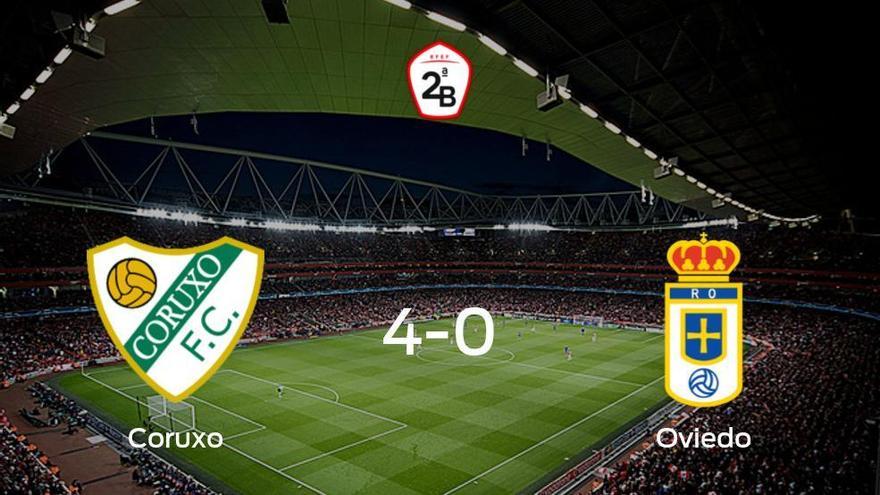 Goleada del Coruxo frente el Real Oviedo B (4-0)