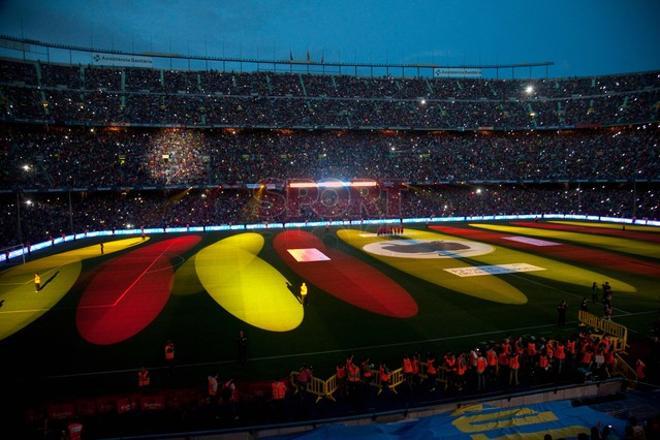 El Camp Nou acogió la fiesta de la Liga