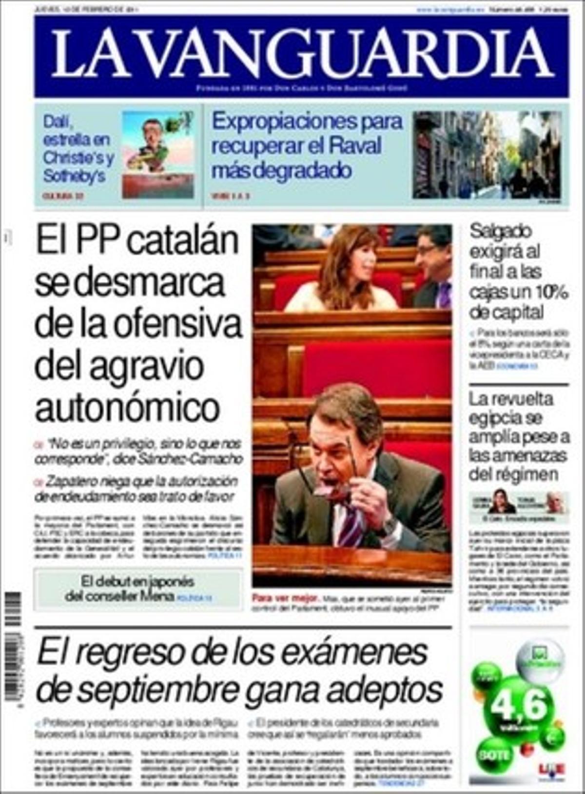 ’La Vanguardia’ també ressalta que la mateixa regió del cervell controla sexe i agressivitat, que una àmplia majoria dels professors aplaudeixen la tornada dels exàmens de setembre i que el Sotheby’s de Londres subhasta avui l’oli ’Éluard’, una joia de pictòrica de Salvador Dalí.