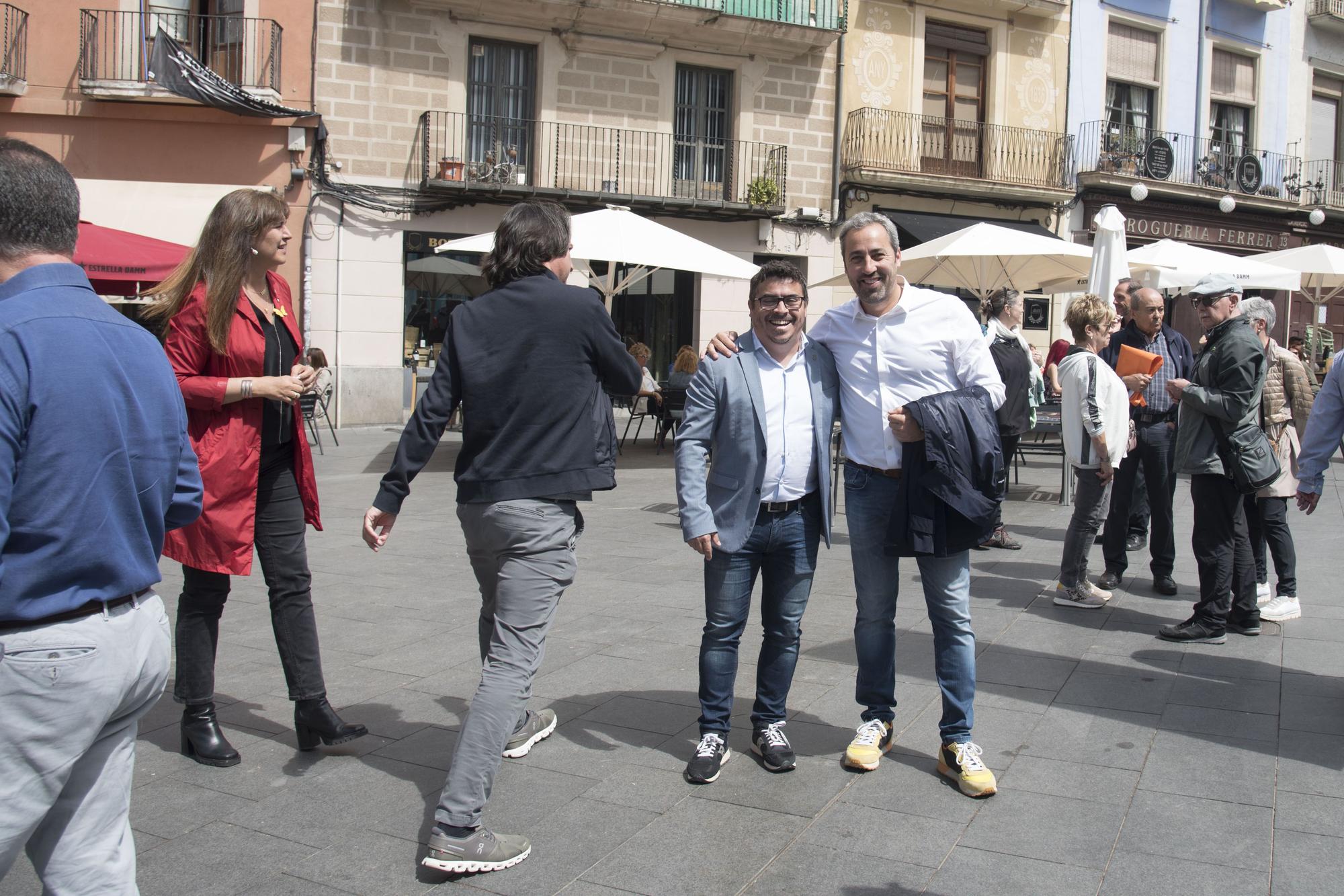 Acte central del candidat a l'alcaldia de Manresa de Junts, Ramon Bacardit