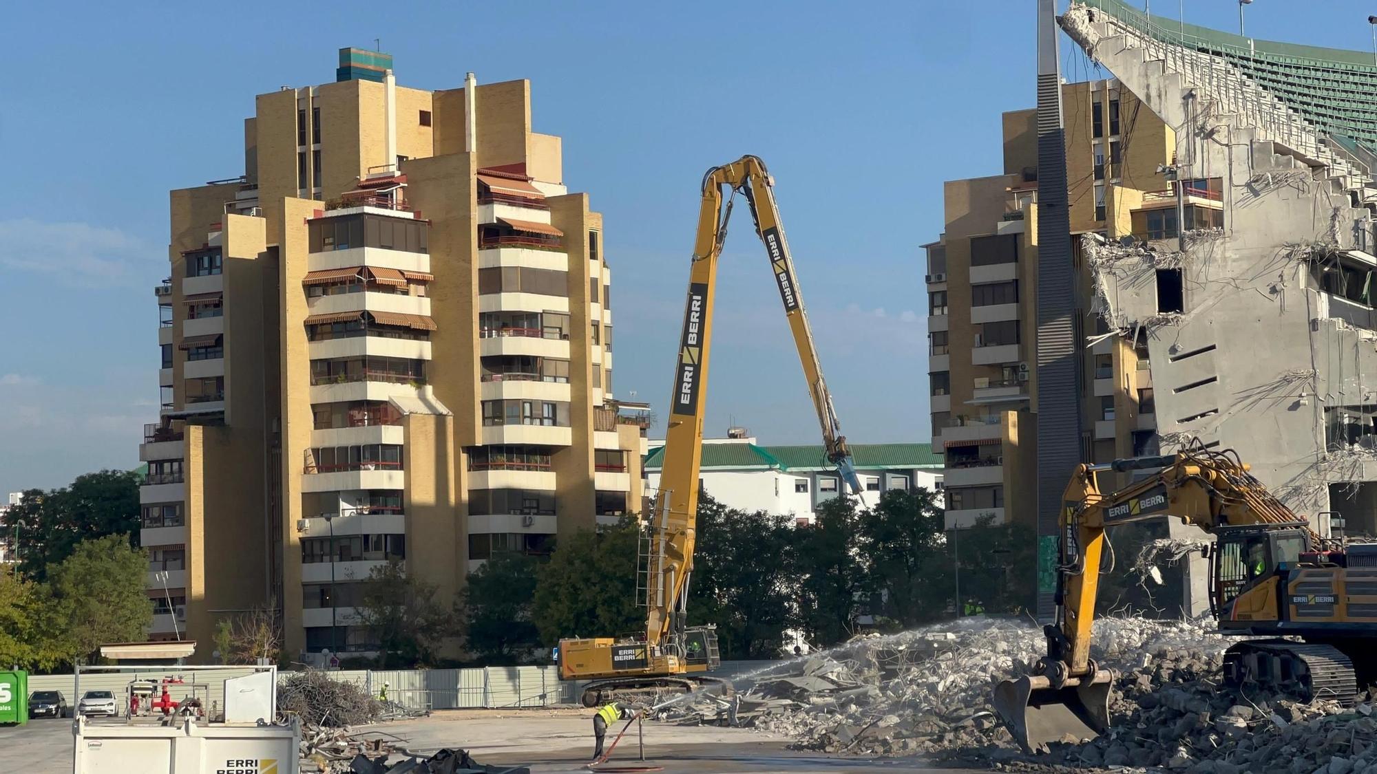 Obras en el Estadio Benito Villamarín este miércoles, 8 de octubre.
