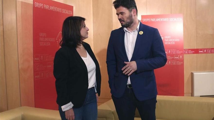 ERC mantiene el &#039;no&#039; a Sánchez tras reunirse con el PSOE