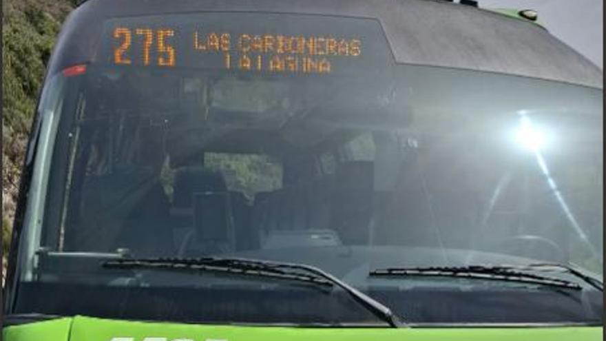 Vecinos de Taborno, dispuestos a bloquear la salida de micros de Titsa