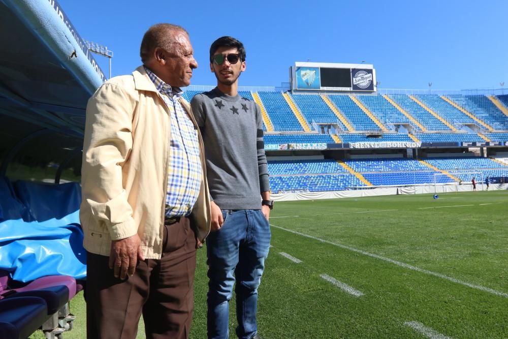 El equipo blanquiazul abre la grada de La Rosaleda a miles de niños de varios colegios de Málaga.