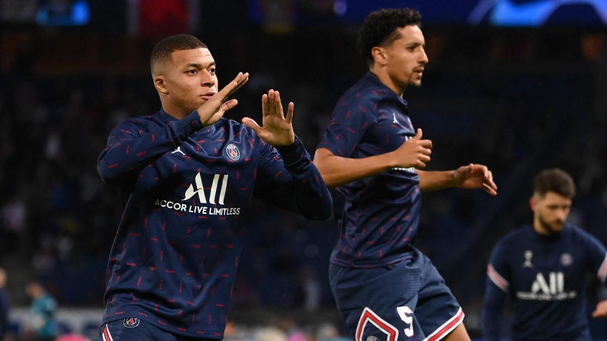 Mbappé y Marquinhos, jugadores del PSG