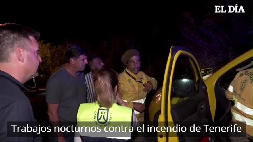 Así ha sido la noche en el incendio de Tenerife