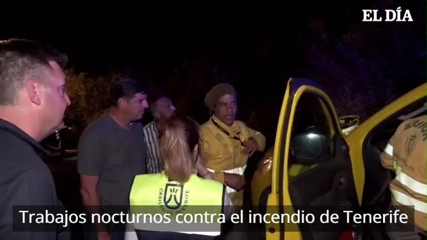 Así ha sido la noche en el incendio de Tenerife