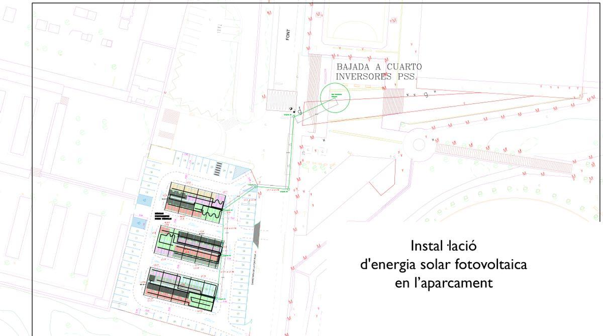 Plano que ilustra donde irá la nueva planta.