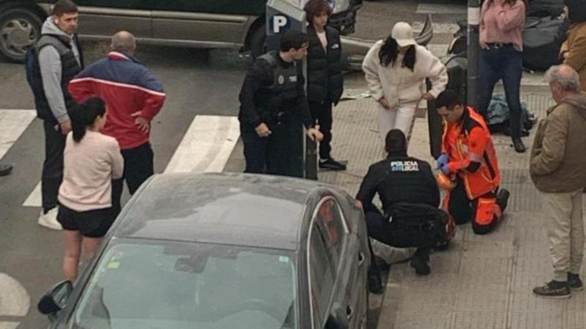 Un motorista herido en tras chocar con una furgoneta en Ibiza