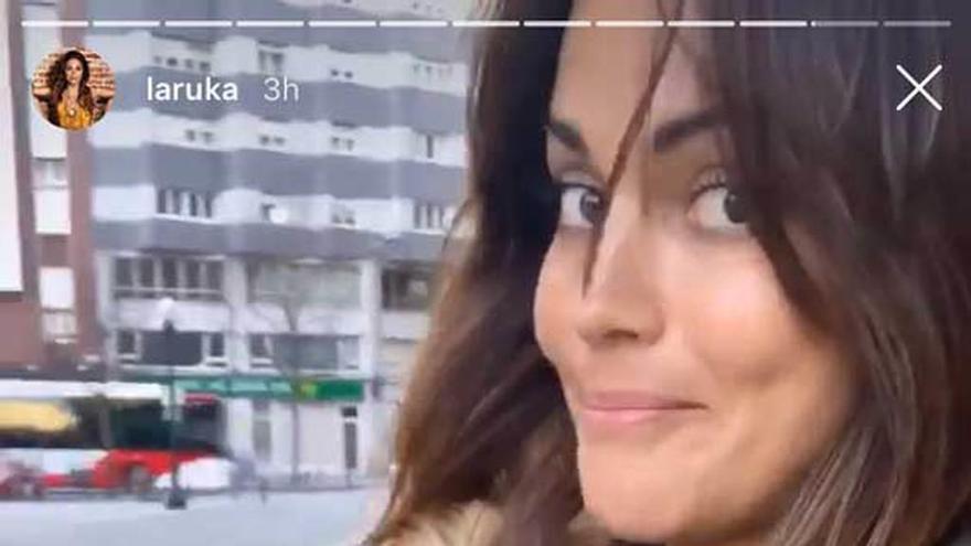 Lara Álvarez, emocionada al volver a casa: &quot;Jo, es que Gijón es precioso&quot;