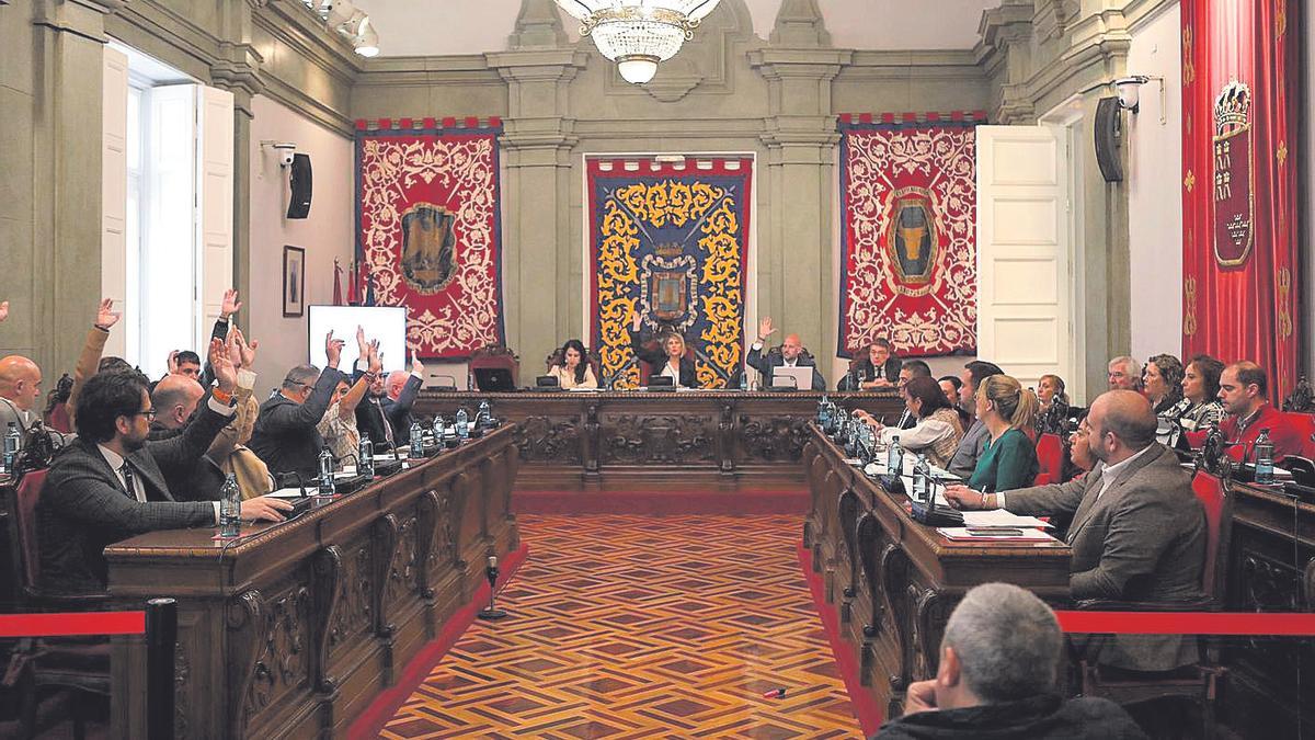 Pleno del Ayuntamiento de Cartagena, este viernes.