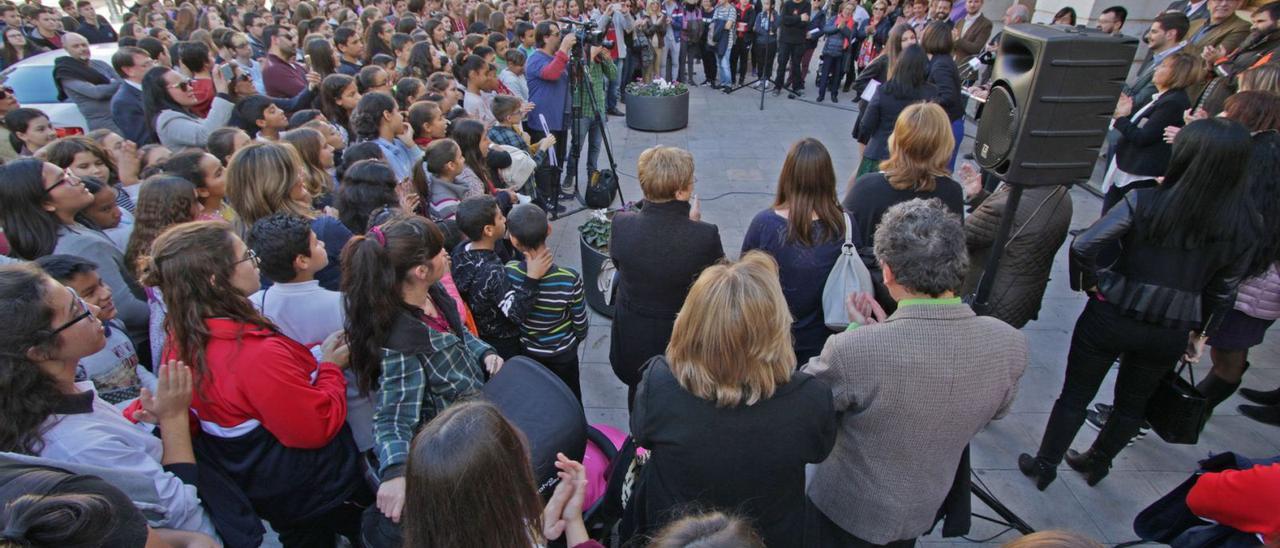 Acto contra la 
violencia machista de 
Gandia el año 2019. Ximo Ferrij