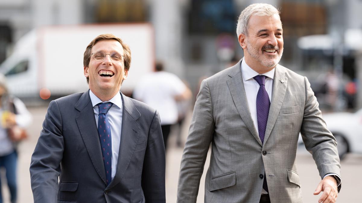 José Luis Martinez-Almeida y Jaume Collboni, en su encuentro institucional