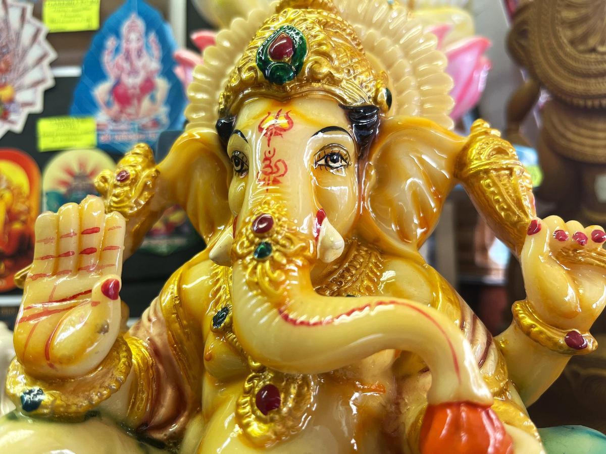 Una figura de 'ganesha'.