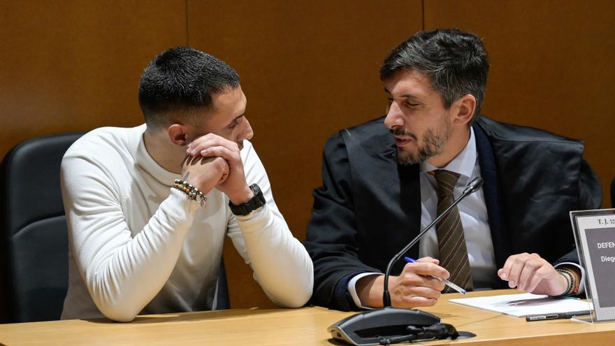 El acusado Diego M.M en el juicio que se celebra por la paliza mortal a Samuel Luiz.