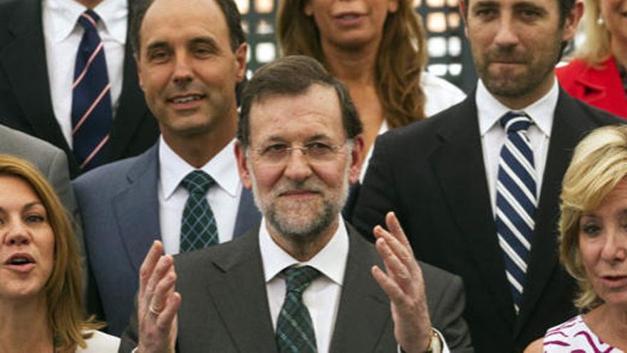 Rajoy, con los presidentes autonómicos de su partido.