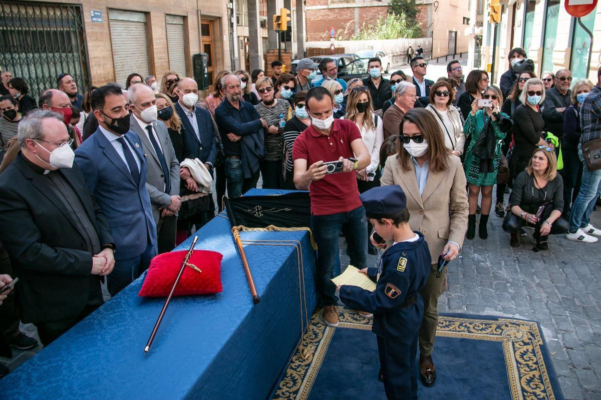 Desfile procesional de los alumnos del colegio Diocesano Oratorio Festivo de Orihuela