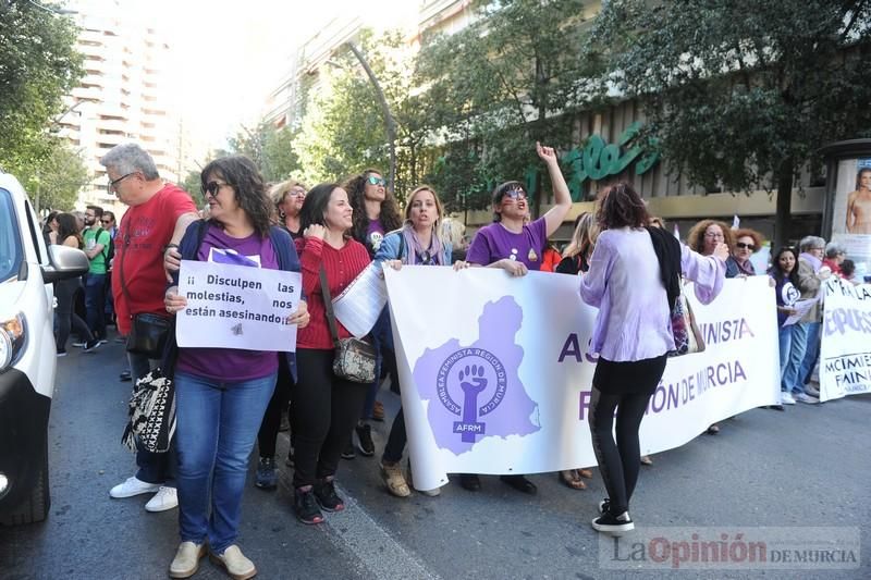 Manifestación contra la violencia patriarcal en Murcia