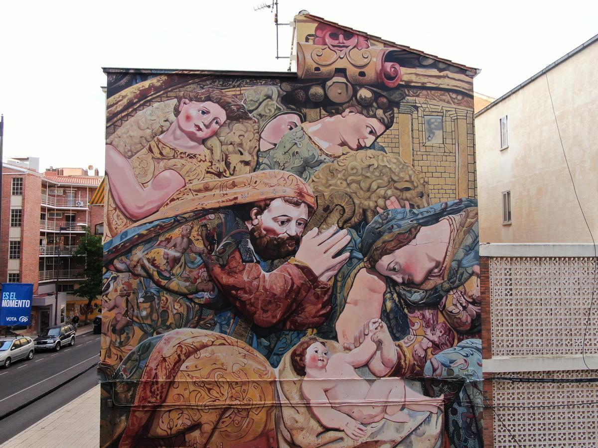 Detalle del último mural en Zamora.