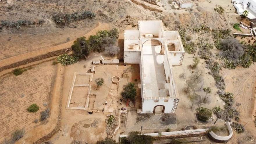 Imagen aérea del convento de San Buenaventura, en la villa histórica.