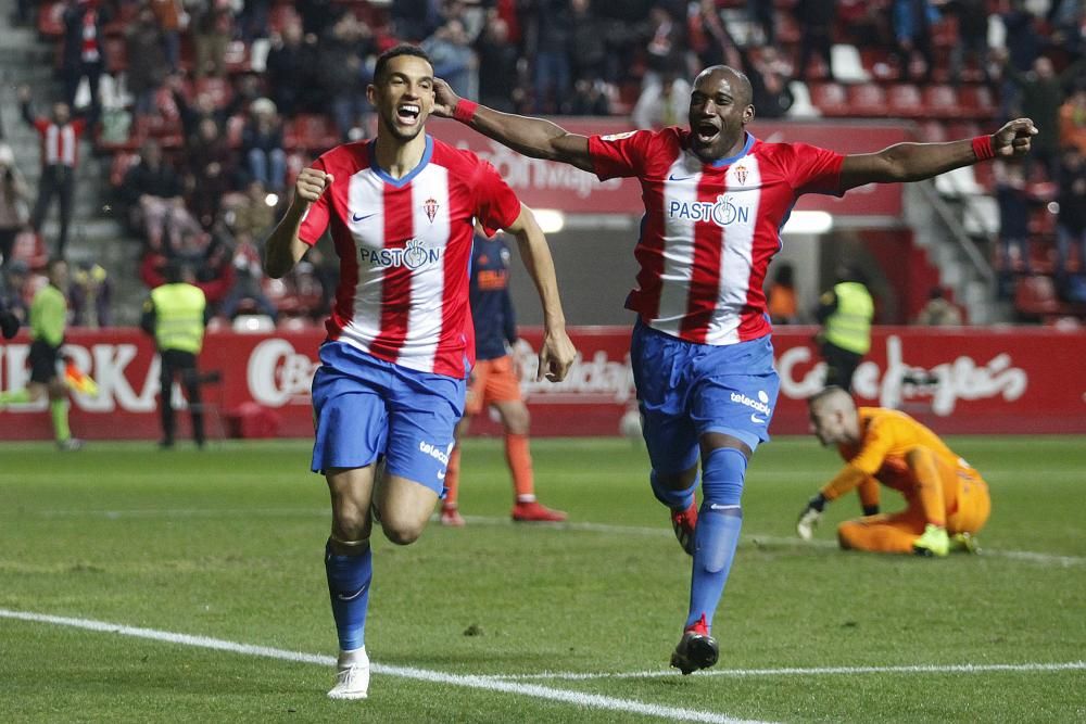 El partido de Copa entre el Sporting y el Valencia, en imágenes