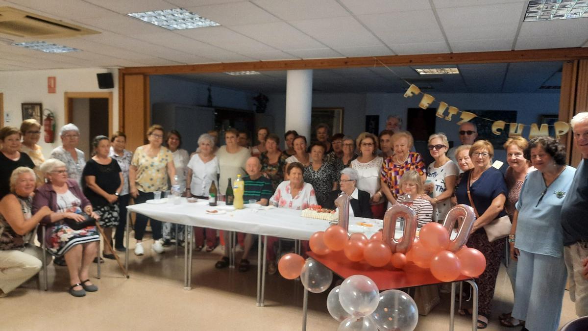 Un momento de la celebración, en los jubilados.