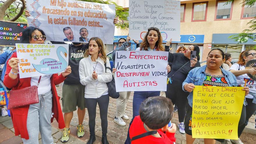 La murga Desatadas, en una protesta educativa