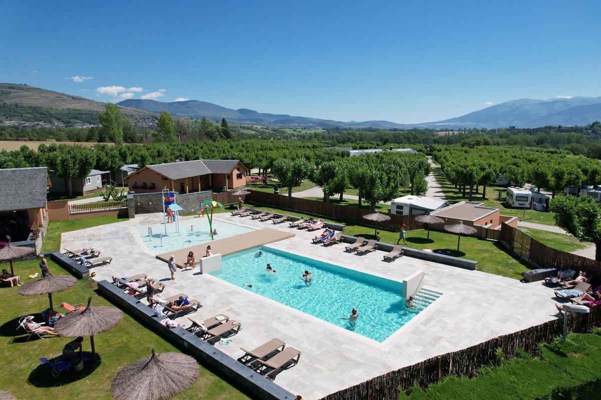 Un camping situado en el Pirineo