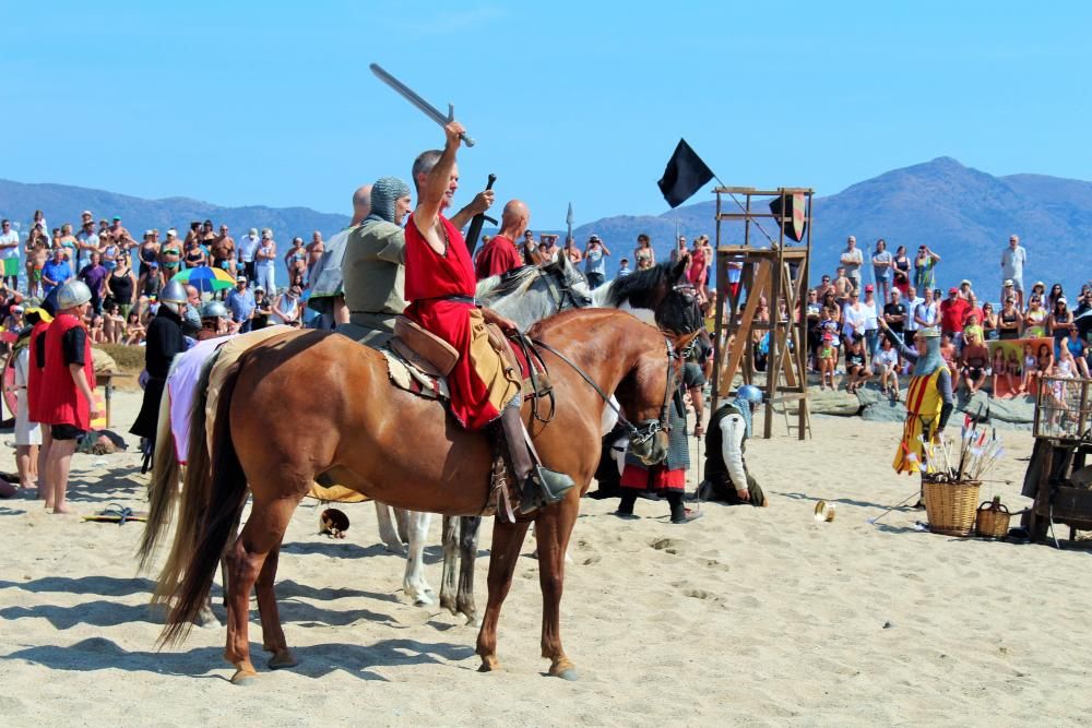 Els soldats del rei Jaume II assalten Empuriabrava