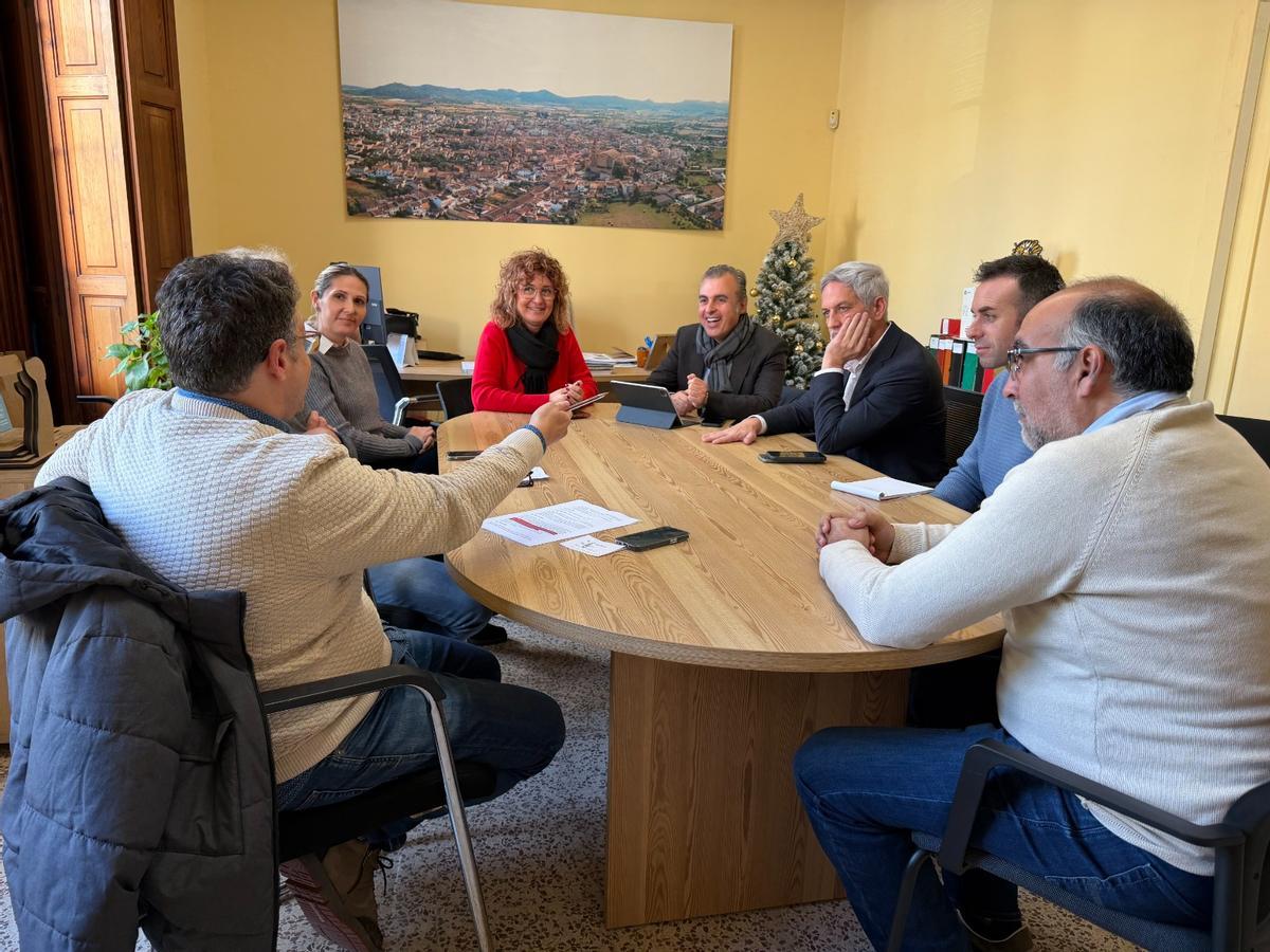 Reunión en el Ayuntamiento de Porreres.