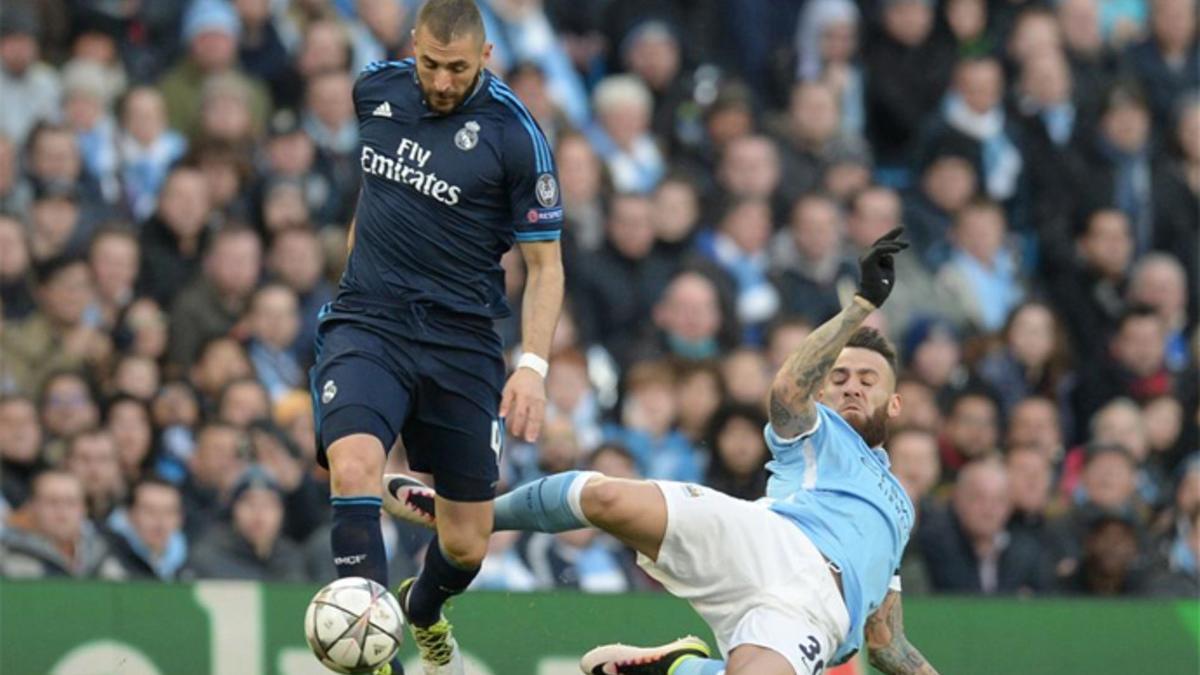 Karim Benzema ya jugó en Manchester mermado físicamente