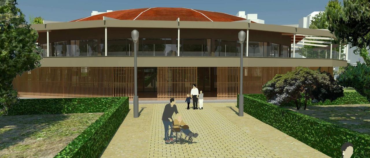 Imagen virtual de cómo quedaría la Pérgola si fuera remodelada.