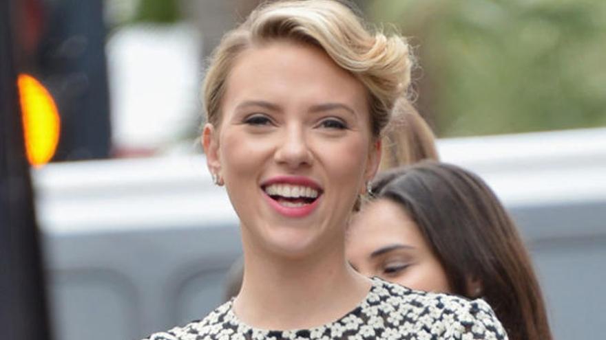 Scarlett Johansson, en el paseo de la fama.