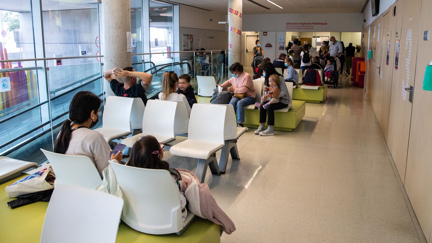 Sala de espera de Urgencias del Hospital Sant Joan de Déu