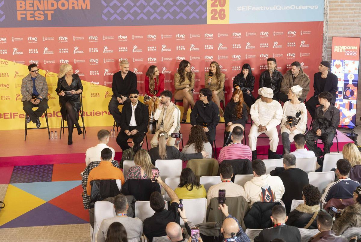 Presentación de los 18 participantes del Benidorm Fest 2026