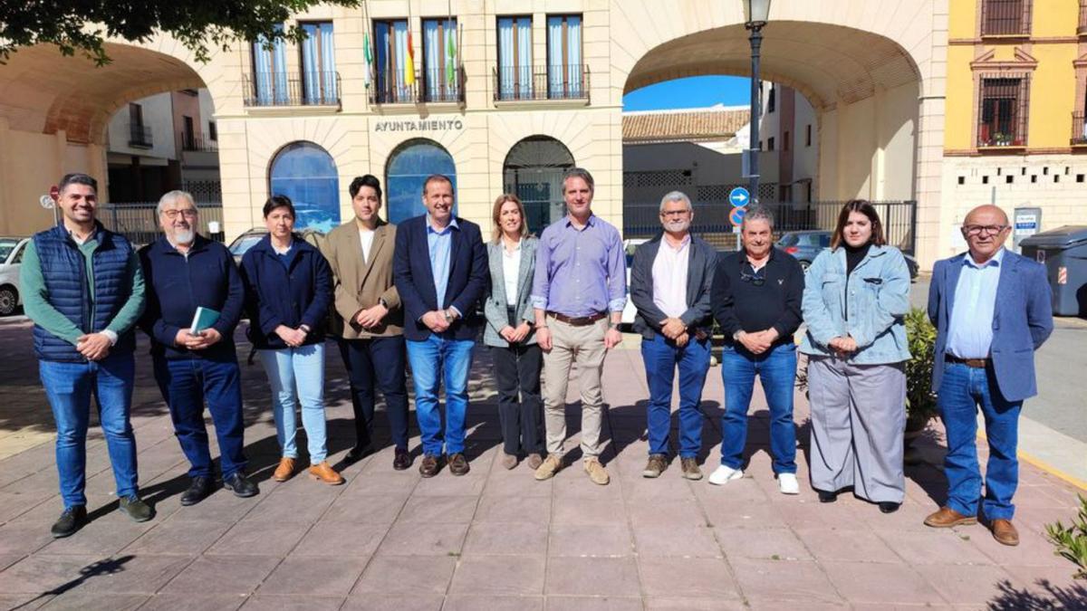 Los alcaldes socialistas se reunieron ayer en Mollina.