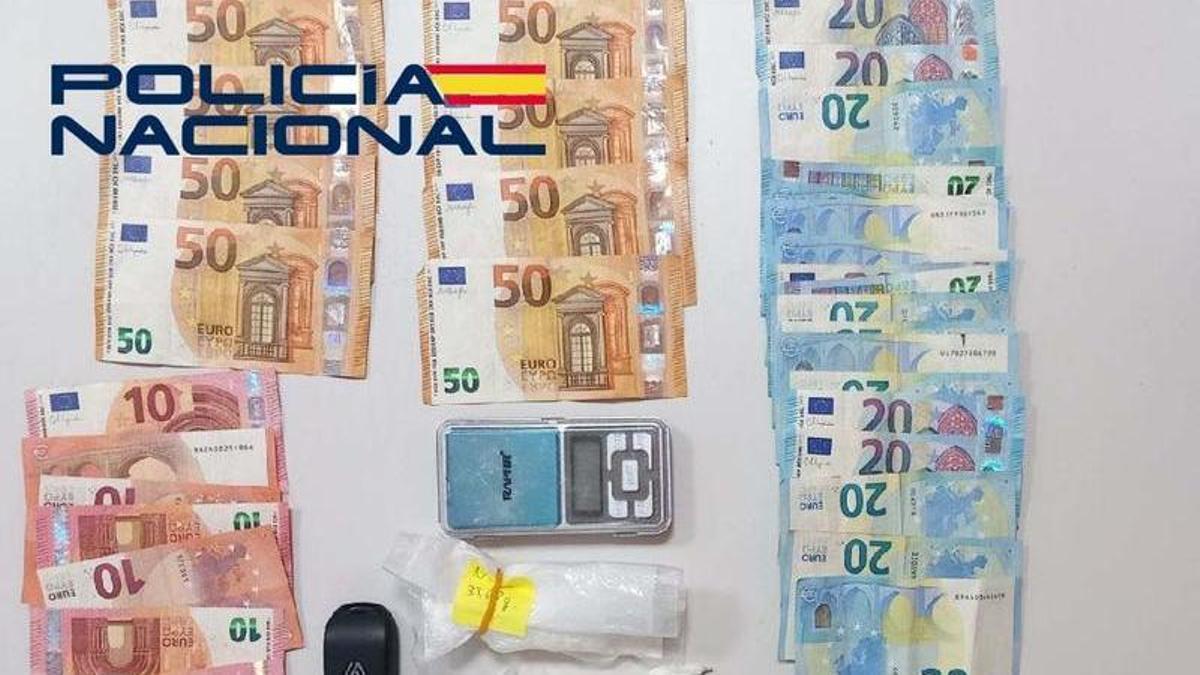 Efectos intervenidos por la Policía Nacional.