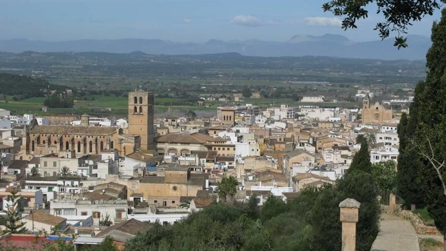 Vista general de la ciudad de Felanitx desde el Calvari.