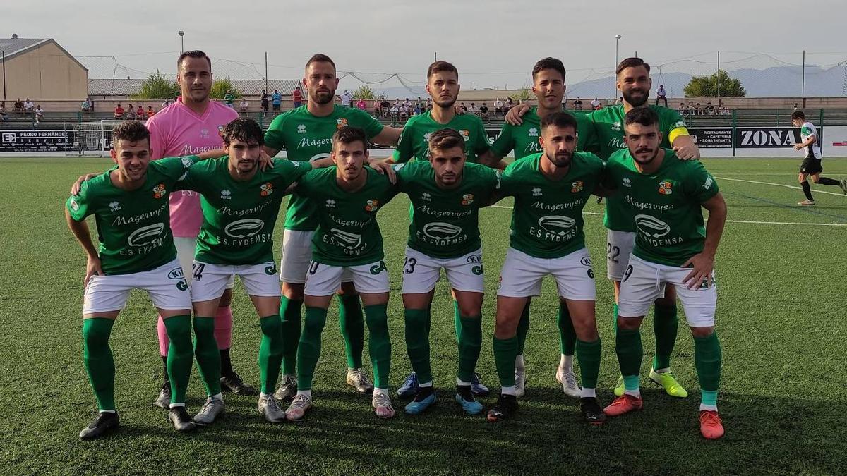 Once inicial del Moralo en el partido ante el Jerez.