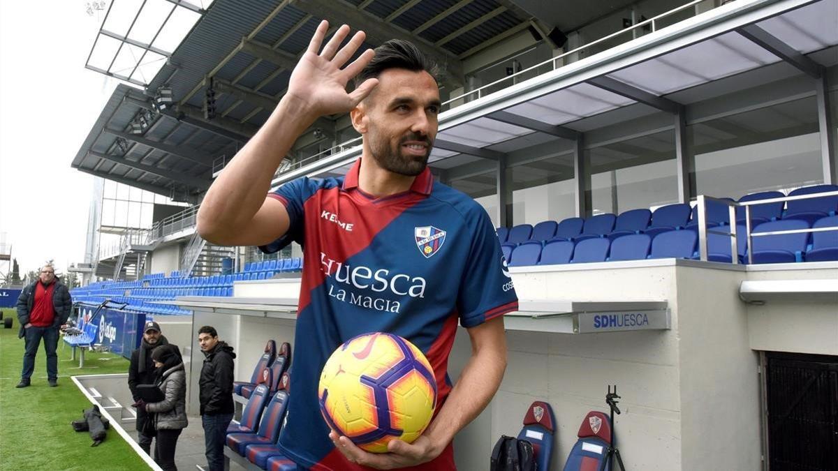 Enric Gallego, primera incorporacion de la SD Huesca en el mercado de invierno de la presente campaña.