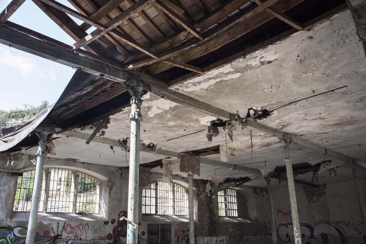 Aspecte de la l'interior de la fàbrica