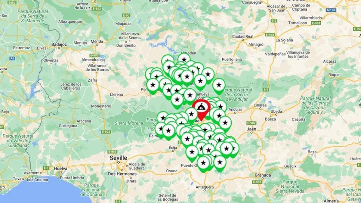 Imagen del mapa interactivo de la iniciativa Córdoba: Provincia de Oportunidades / Córdoba