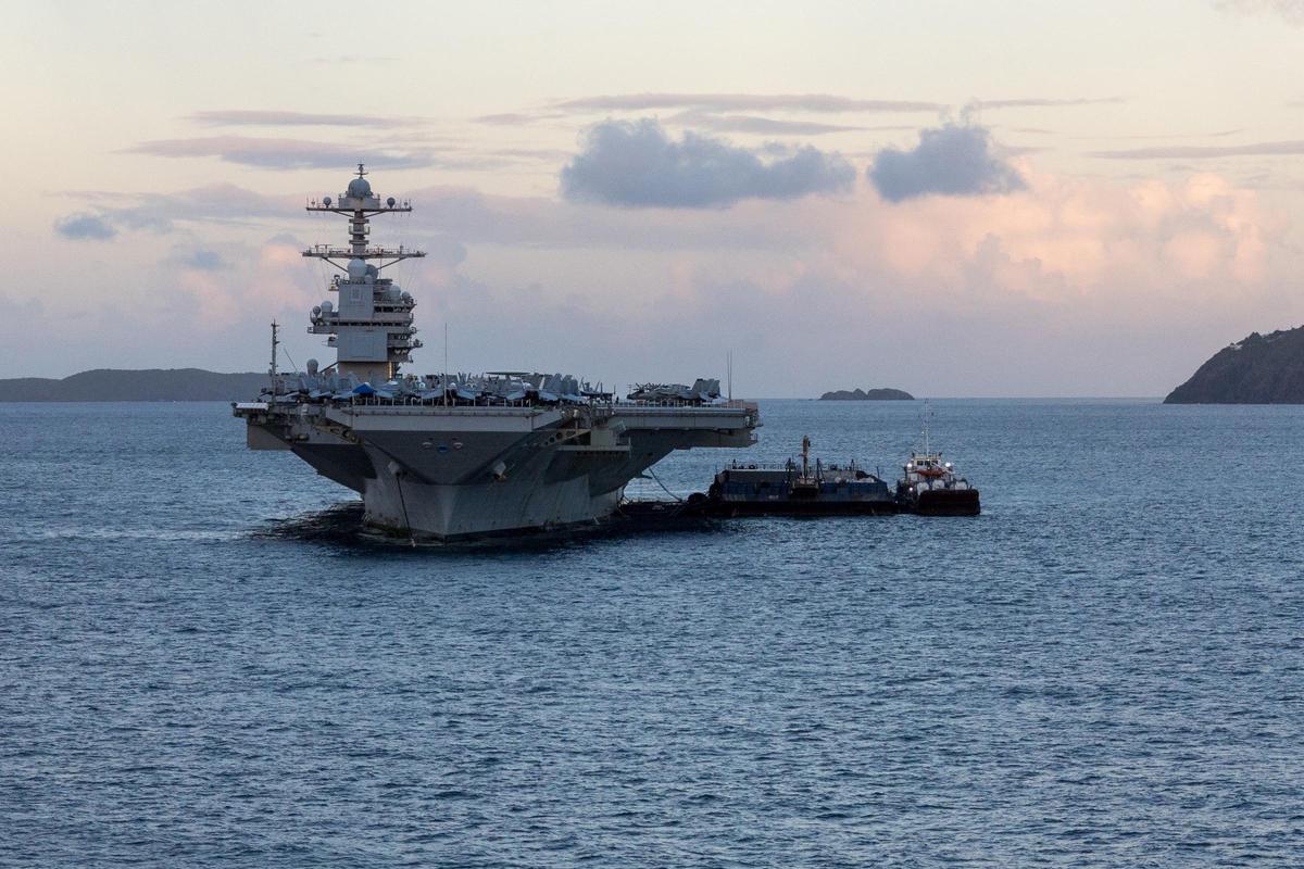 El portaaviones USS Gerald Ford zarpará en los próximos días hacia el Golfo Pérsico.