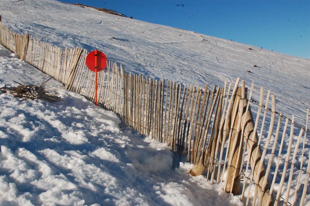 Lloc de l'accident del jove de Sils que va morir esquiant