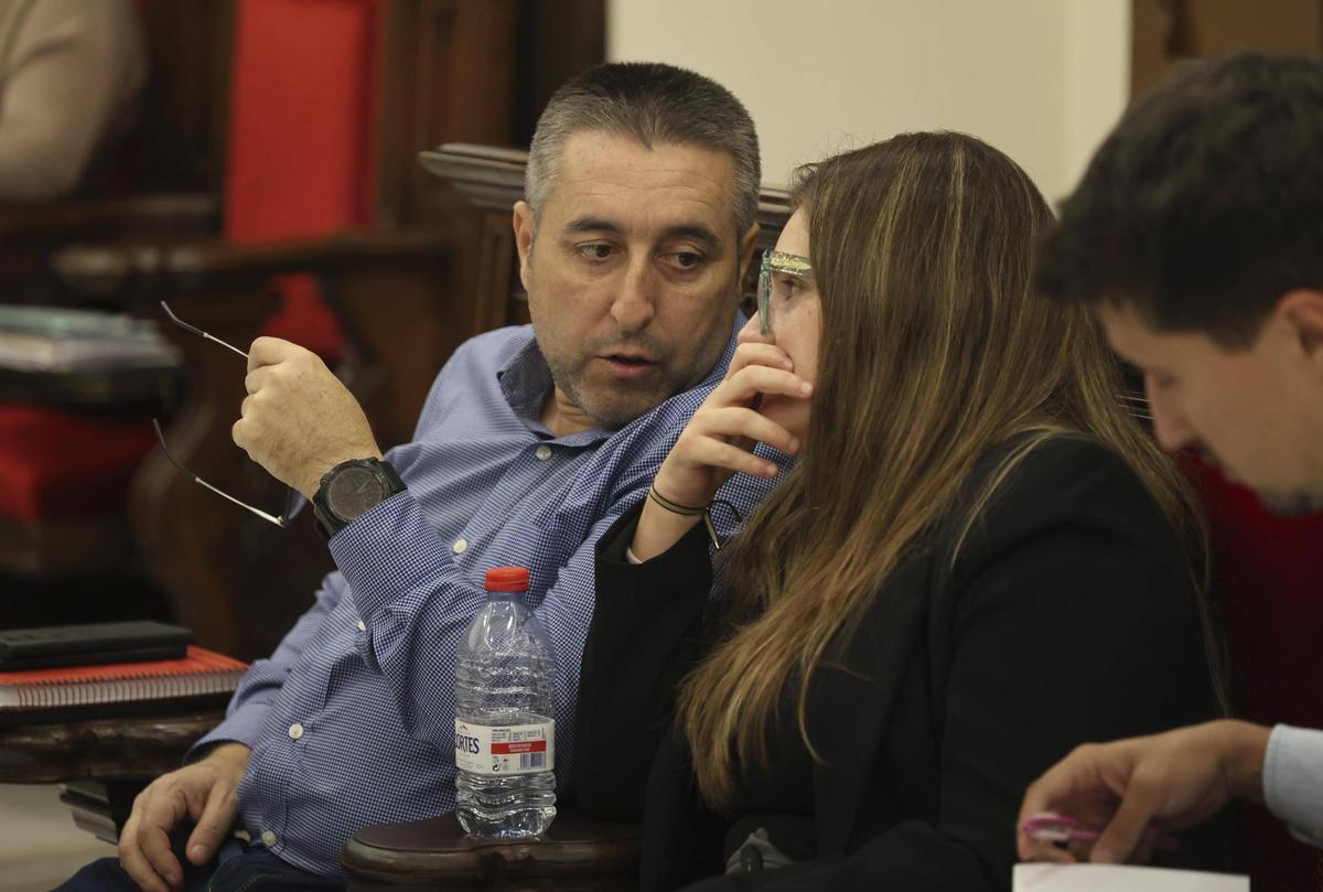 El concejal de Deportes, Javier Timón, durante un pleno.