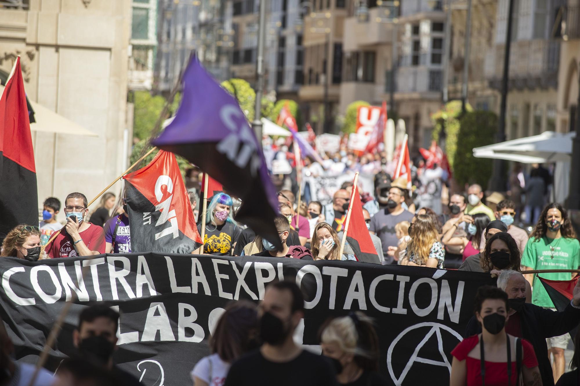 Manifestación del 1 de mayo en Cartagena