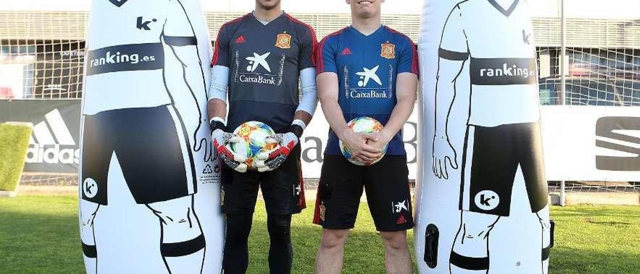 Por la izquierda, Dani Martín y Jorge Meré en la concentración de la selección española sub-21.