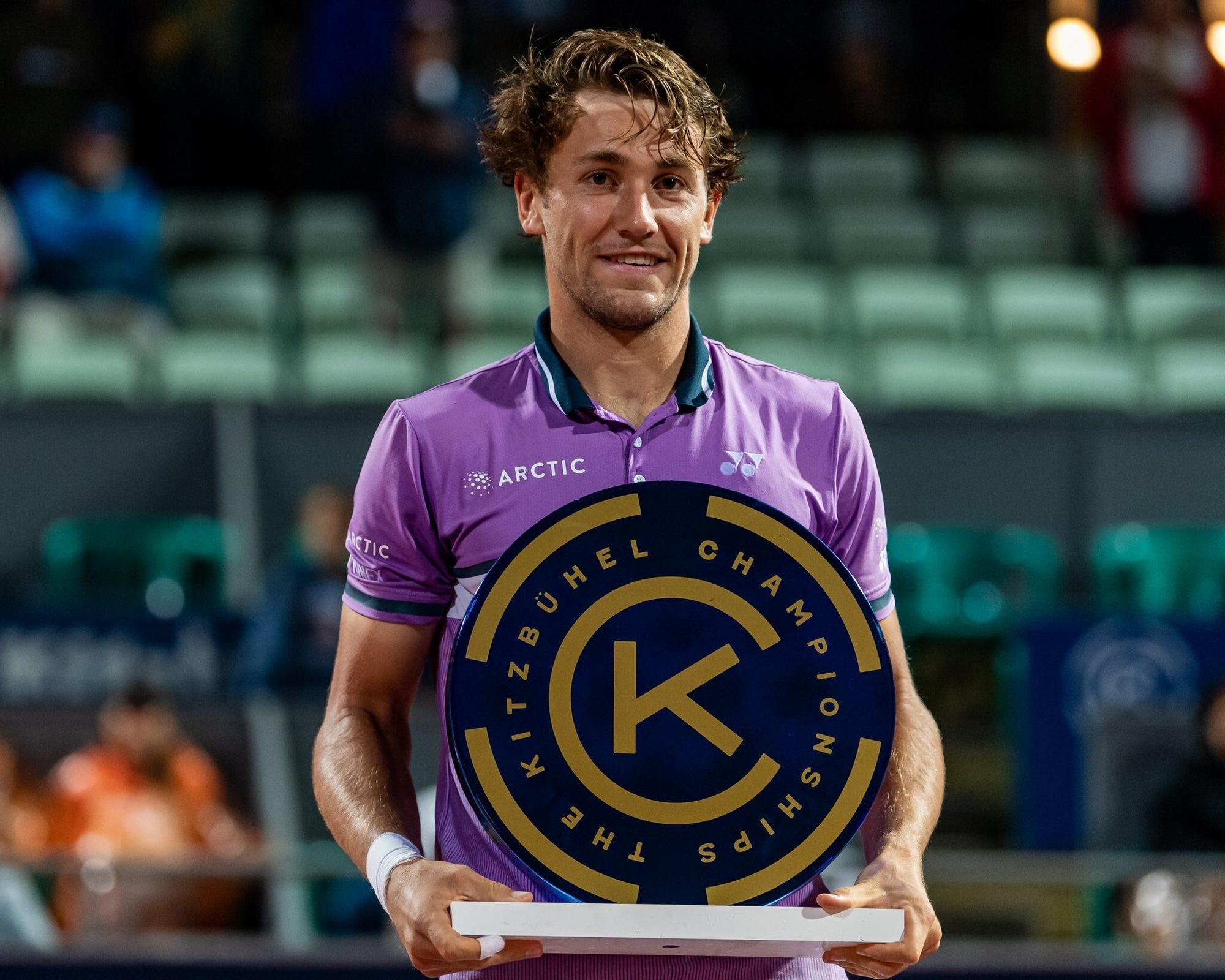 Ruud sostiene el título del Torneo de Kitzbühel, en una imagen reciente