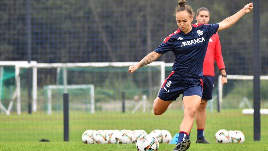 Henar Muiña en un entrenamiento