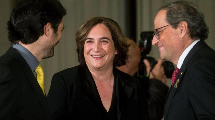 Torra recorda Puigdemont i els exmembres del govern al sopar del MWC: «No poden ser aquí amb nosaltres»